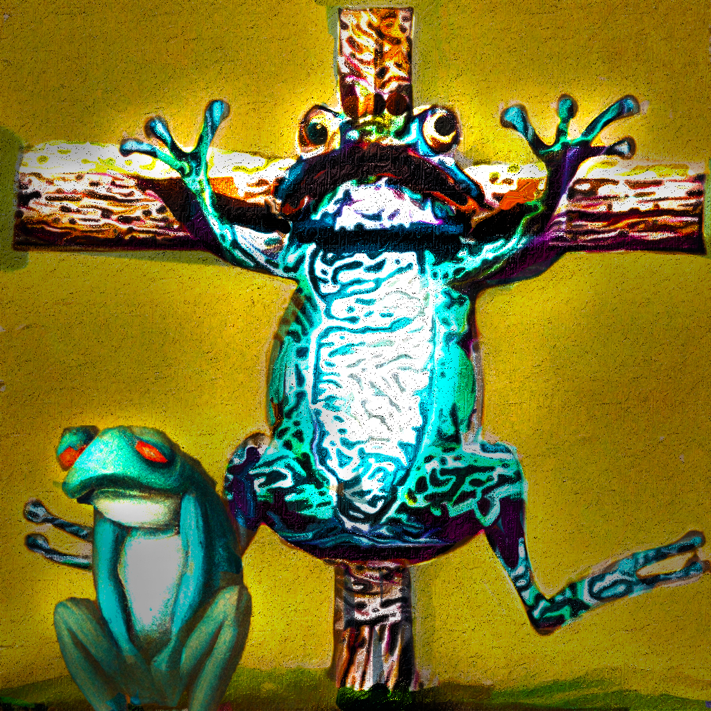 Frog crucified 4